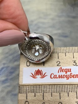 *Кольцо р.17 д.10-11 иск Белый Жемчуг арт OF-R00019-X-W-P-X-W-371 вес 8,35 г - фото 264931 *Кольцо р.17 д.10-11 иск Белый Жемчуг арт OF-R00019-X-W-P-X-W-371 вес 8,35 г - фото 264931