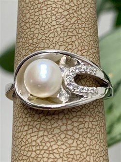 *Кольцо р.19 Белый Жемчуг арт. 24PI-R02535-X-W-W-X-X-515 вес 4,9 г - фото 264950 *Кольцо р.19 Белый Жемчуг арт. 24PI-R02535-X-W-W-X-X-515 вес 4,9 г - фото 264950