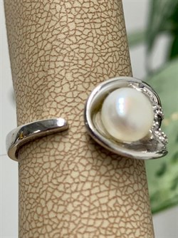 *Кольцо р.19 Белый Жемчуг арт. 24PI-R02535-X-W-W-X-X-515 вес 4,9 г - фото 264952 *Кольцо р.19 Белый Жемчуг арт. 24PI-R02535-X-W-W-X-X-515 вес 4,9 г - фото 264952