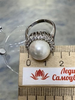 *Кольцо р.16,5 д.10*11 иск Белый Жемчуг арт. PI-R01198-X-W-PS-X-W-183 вес 5,85 г - фото 264959 *Кольцо р.16,5 д.10*11 иск Белый Жемчуг арт. PI-R01198-X-W-PS-X-W-183 вес 5,85 г - фото 264959