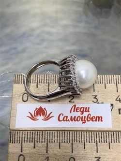 *Кольцо р.16,5 д.10*11 иск Белый Жемчуг арт. PI-R01198-X-W-PS-X-W-183 вес 5,85 г - фото 264960 *Кольцо р.16,5 д.10*11 иск Белый Жемчуг арт. PI-R01198-X-W-PS-X-W-183 вес 5,85 г - фото 264960