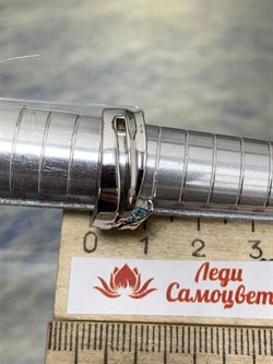 *Кольцо р.16,5 иск Голубой Топаз арт. CZ-R00374-X-W-BU-X-W-575 вес 8,7 г - фото 265104