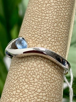 *Кольцо р.16 Голубой Топаз иск арт. CZ-R00850-X-W-BU-X-X-261 вес 2,8 г - фото 265168