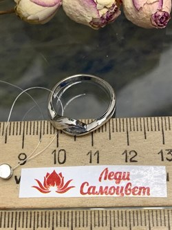 *Кольцо р.16,5 Голубой Топаз иск арт. CZ-R00850-X-W-BU-X-X-839 вес 2,85 г - фото 265187