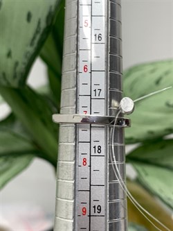 *Кольцо р.17,5 Голубой Топаз иск арт. CZ-R00850-X-W-BU-X-X-877 вес 3,25 г - фото 265255