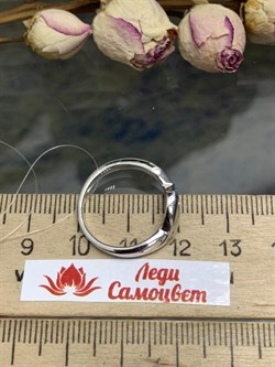 *Кольцо р.17,5 Голубой Топаз иск арт. CZ-R00850-X-W-BU-X-X-877 вес 3,25 г - фото 265258