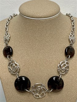 *Колье р.45 Раухтопаз Дымчатый Кварц арт. NS-N00088-X-W-BR-X-X-733 вес 27,80 г - фото 265361 *Колье р.45 Раухтопаз Дымчатый Кварц арт. NS-N00088-X-W-BR-X-X-733 вес 27,80 г - фото 265361