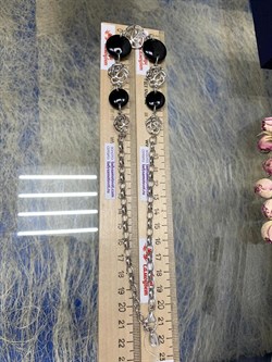 *Колье р.45 Черный Оникс арт. NS-N00088-X-W-B-X-X-429 вес 27,20 г - фото 265372 *Колье р.45 Черный Оникс арт. NS-N00088-X-W-B-X-X-429 вес 27,20 г - фото 265372