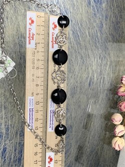 *Колье р.45 Черный Оникс арт. NS-N00088-X-W-B-X-X-429 вес 27,20 г - фото 265374 *Колье р.45 Черный Оникс арт. NS-N00088-X-W-B-X-X-429 вес 27,20 г - фото 265374