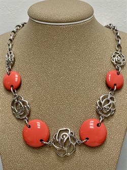 *Колье р.42 Коралл иск арт. NS-N00088-X-W-R-X-X-061 вес 25,90 г - фото 265453 *Колье р.42 Коралл иск арт. NS-N00088-X-W-R-X-X-061 вес 25,90 г - фото 265453