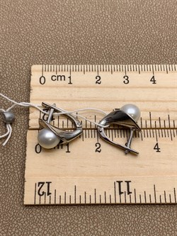 *Серьги Белый Жемчуг д.6,5*7мм арт.21500676.0.d-198 Вес 3,7 г - фото 265580 *Серьги Белый Жемчуг д.6,5*7мм арт.21500676.0.d-198 Вес 3,7 г - фото 265580