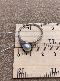 *Кольцо р.19,5 Белый Жемчуг д.6,5*7мм арт. 11500676.0.d-832 Вес 2,69 г - фото 265594 *Кольцо р.19,5 Белый Жемчуг д.6,5*7мм арт. 11500676.0.d-832 Вес 2,69 г - фото 265594