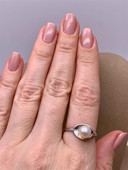 *Кольцо р.18,5 Белый Жемчуг д.6,5*7мм арт. 11500676.0.d-924 Вес 2,61 г - фото 265602 *Кольцо р.18,5 Белый Жемчуг д.6,5*7мм арт. 11500676.0.d-924 Вес 2,61 г - фото 265602