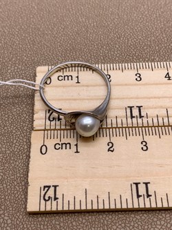 *Кольцо р.20,5 Белый Жемчуг д.7*7,5мм арт. 11500676.0.d-830 Вес 2,74 г - фото 265642 *Кольцо р.20,5 Белый Жемчуг д.7*7,5мм арт. 11500676.0.d-830 Вес 2,74 г - фото 265642