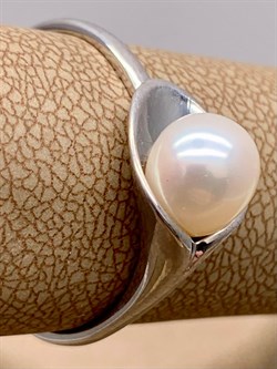 *Кольцо р.20,5 Белый Жемчуг д.7*7,5мм арт. 11500676.0.d-830 Вес 2,74 г - фото 265646 *Кольцо р.20,5 Белый Жемчуг д.7*7,5мм арт. 11500676.0.d-830 Вес 2,74 г - фото 265646