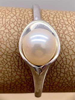 *Кольцо р.20,5 Белый Жемчуг д.7*7,5мм арт. 11500676.0.d-830 Вес 2,74 г - фото 265647 *Кольцо р.20,5 Белый Жемчуг д.7*7,5мм арт. 11500676.0.d-830 Вес 2,74 г - фото 265647