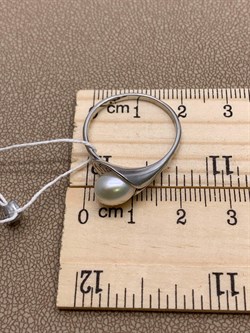 *Кольцо р.19 Белый Жемчуг д.6,5*7мм арт. 11500676.0.d-955 Вес 2,63 г - фото 265652 *Кольцо р.19 Белый Жемчуг д.6,5*7мм арт. 11500676.0.d-955 Вес 2,63 г - фото 265652