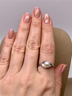 *Кольцо р.18,5 Белый Жемчуг д.6,5*7мм арт. 11500676.0.d-917 Вес 2,58 г - фото 265703 *Кольцо р.18,5 Белый Жемчуг д.6,5*7мм арт. 11500676.0.d-917 Вес 2,58 г - фото 265703