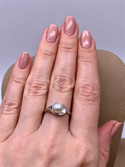 *Кольцо р.17,5 Белый Жемчуг д.6,5*7мм арт. 11500676.0.d-006 Вес 2,35 г - фото 265716 *Кольцо р.17,5 Белый Жемчуг д.6,5*7мм арт. 11500676.0.d-006 Вес 2,35 г - фото 265716