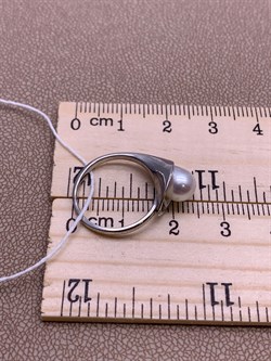 *Кольцо р.15,5 Белый Жемчуг д.6,5*7мм арт. 11500676.0.d-825 Вес 2,29 г - фото 265750 *Кольцо р.15,5 Белый Жемчуг д.6,5*7мм арт. 11500676.0.d-825 Вес 2,29 г - фото 265750