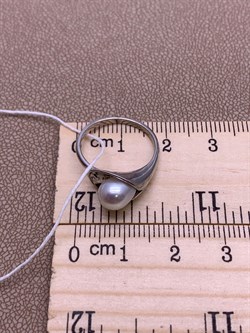 *Кольцо р.15,5 Белый Жемчуг д.6,5*7мм арт. 11500676.0.d-825 Вес 2,29 г - фото 265751 *Кольцо р.15,5 Белый Жемчуг д.6,5*7мм арт. 11500676.0.d-825 Вес 2,29 г - фото 265751