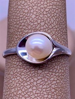 *Кольцо р.19 Белый Жемчуг д.6,5*7мм арт. 11500676.0.d-962 Вес 2,55 г - фото 265762 *Кольцо р.19 Белый Жемчуг д.6,5*7мм арт. 11500676.0.d-962 Вес 2,55 г - фото 265762