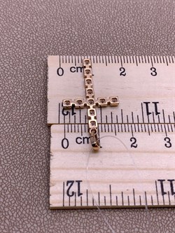 *Подвеска Крест Белый Бр цв Красное 8-358-115 вес 1,37 г - фото 265779 *Подвеска Крест Белый Бр цв Красное 8-358-115 вес 1,37 г - фото 265779