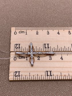 *Подвеска Крест Белый Бр цв Красное арт. 8-480404-00-00-704 вес 1,63 г - фото 265785 *Подвеска Крест Белый Бр цв Красное арт. 8-480404-00-00-704 вес 1,63 г - фото 265785