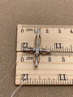 *Подвеска Крест Белый Бр цв Красное арт. 8-480404-00-00-704 вес 1,63 г - фото 265787 *Подвеска Крест Белый Бр цв Красное арт. 8-480404-00-00-704 вес 1,63 г - фото 265787