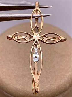 *Подвеска Крест Белый Бр цв Красное арт. 8-480404-00-00-704 вес 1,63 г - фото 265790 *Подвеска Крест Белый Бр цв Красное арт. 8-480404-00-00-704 вес 1,63 г - фото 265790