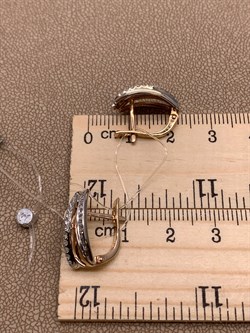 *Серьги Белый Бр цв Красное арт. 2-107-227-659 вес 4,46 г - фото 265805 *Серьги Белый Бр цв Красное арт. 2-107-227-659 вес 4,46 г - фото 265805