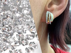 *Серьги Белый Бр цв Красное арт. 2-107-227-659 вес 4,46 г - фото 265932 *Серьги Белый Бр цв Красное арт. 2-107-227-659 вес 4,46 г - фото 265932