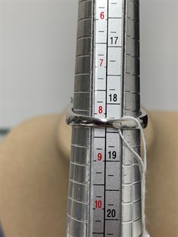 *Кольцо р.18,5 иск Сапфир Микс арт. AS-R00457-X-W-BL-X-BL-478 вес 6,3 г - фото 265944