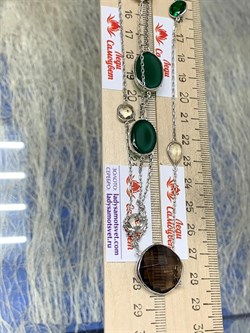 *Колье р.100 Радуга Микс Зеленый Агат арт. SO-N04407-X-W-Gg-X-BR-299 вес 23,82 г - фото 265976 *Колье р.100 Радуга Микс Зеленый Агат арт. SO-N04407-X-W-Gg-X-BR-299 вес 23,82 г - фото 265976