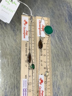 *Колье р.100 Радуга Микс Зеленый Агат арт. SO-N04407-X-W-Gg-X-BR-299 вес 23,82 г - фото 265977 *Колье р.100 Радуга Микс Зеленый Агат арт. SO-N04407-X-W-Gg-X-BR-299 вес 23,82 г - фото 265977