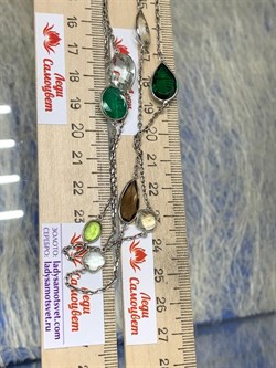 *Колье р.100 Радуга Микс Зеленый Агат арт. SO-N04402-X-W-Gg-X-BR-244 вес 22,7 г - фото 265990 *Колье р.100 Радуга Микс Зеленый Агат арт. SO-N04402-X-W-Gg-X-BR-244 вес 22,7 г - фото 265990