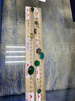 *Колье р.100 Радуга Микс Зеленый Агат арт. SO-N00077-X-W-Mix-X-X-390 вес 18,5 г - фото 265995 *Колье р.100 Радуга Микс Зеленый Агат арт. SO-N00077-X-W-Mix-X-X-390 вес 18,5 г - фото 265995