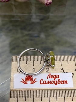 *Кольцо р.17,5 Лимонный Кварц иск арт. SS-R01973-X-W-Y-X-X-750 вес 2,8 г - фото 266003 *Кольцо р.17,5 Лимонный Кварц иск арт. SS-R01973-X-W-Y-X-X-750 вес 2,8 г - фото 266003