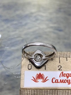 *Кольцо р.18 Черная Керамика арт. TC-R00038-B-W-X-X-W-579 вес 3,2 г - фото 266027