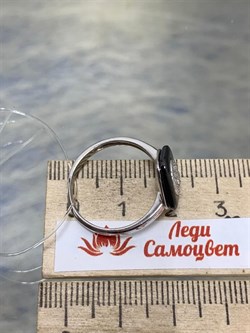 *Кольцо р.18 Черная Керамика арт. TC-R00038-B-W-X-X-W-579 вес 3,2 г - фото 266029