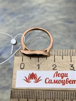 *Кольцо р.17 Черная Керамика арт. TC-R01010-B-G-X-X-W-764 вес 2,48 г - фото 266046