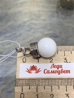 *Подвеска Белая Керамика арт. NS-P00225-X-W-W-X-X-993 вес 6,7 г - фото 266070