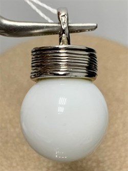 *Подвеска Белая Керамика арт. NS-P00225-X-W-W-X-X-993 вес 6,7 г - фото 266072