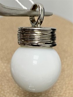 *Подвеска Белая Керамика арт. NS-P00225-X-W-W-X-X-993 вес 6,7 г - фото 266073