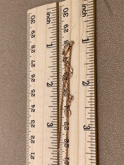 *Колье р.45-50 Белый Бр цв Красное арт 6-160476-00-00-219 вес 4,25 г - фото 266094