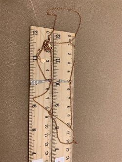 *Колье р.45-50 Белый Бр цв Красное арт 6-160476-00-00-219 вес 4,25 г - фото 266095