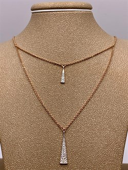 *Колье р.45-50 Белый Бр цв Красное арт 6-160476-00-00-219 вес 4,25 г - фото 266097