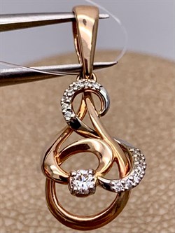 *Подвеска Белый Бр цв Красное арт. 3-447-013 вес 1,36 г - фото 266116 *Подвеска Белый Бр цв Красное арт. 3-447-013 вес 1,36 г - фото 266116