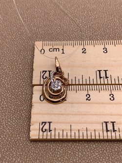 *Подвеска Белый Бр цв Красное арт. 3-448-038 (вес 1,48 г) - фото 266142 *Подвеска Белый Бр цв Красное арт. 3-448-038 (вес 1,48 г) - фото 266142