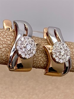 *Серьги Белый Бр цв Красное арт. 2-107-220-524 вес 3,85 г - фото 266154 *Серьги Белый Бр цв Красное арт. 2-107-220-524 вес 3,85 г - фото 266154